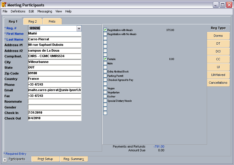 Register List